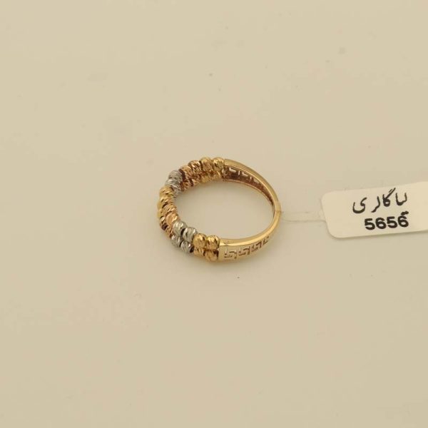 انگشتر البرنادو دو رج کد 5656 - تصویر 3