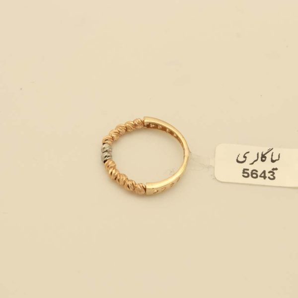 انگشتر البرنادو تک رج کد 5643 - تصویر 3