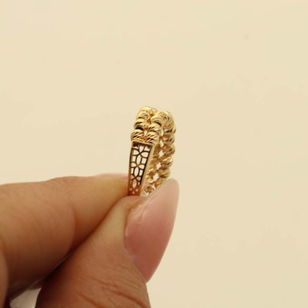 انگشتر البرنادو دو رج کد 5625 - تصویر 4