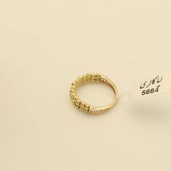 انگشتر البرنادو دو رج کد 5664 - تصویر 3