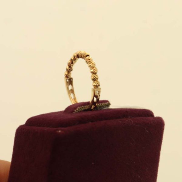 انگشتر البرنادو تک رج کد 5659 - تصویر 3