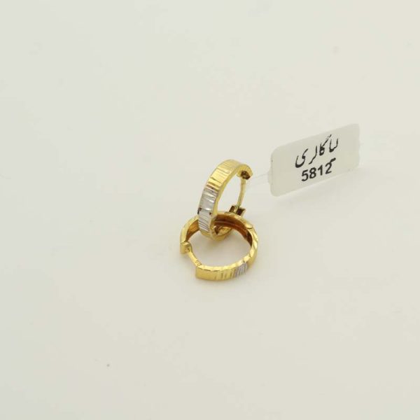 گوشواره حلقه ای تراش کد 5812 - تصویر 3