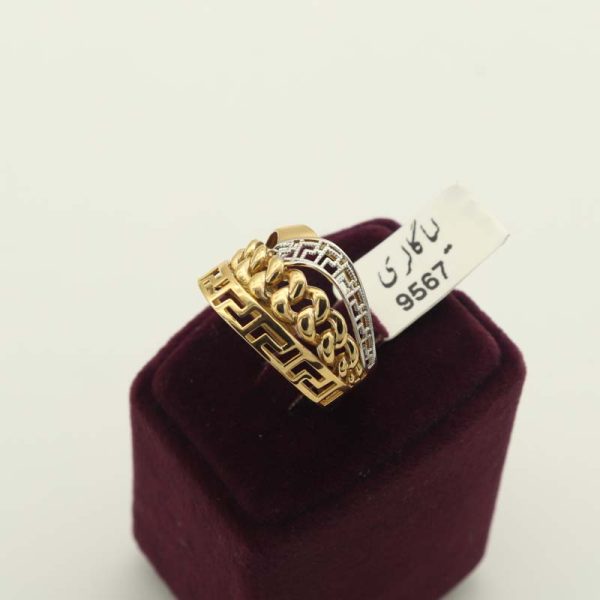 انگشتر تراش طرح کارتیه کد 9567 - تصویر 2
