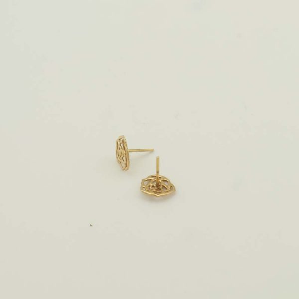 گوشواره میخی گل رز کد 6170 - تصویر 2