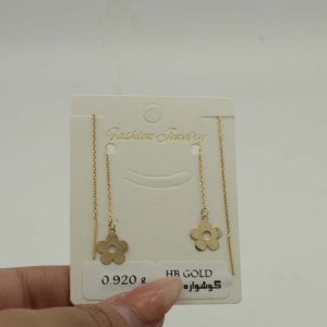 گوشواره بخیه ای گل کد 6240