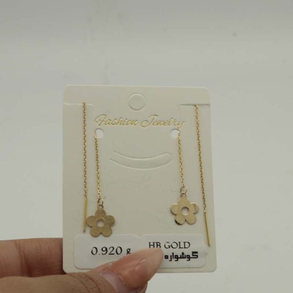 گوشواره بخیه ای گل کد 6240
