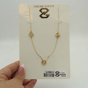 گردنبند ونکلیف سه تراش کد 6508