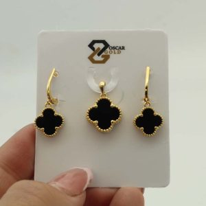 نیم ست ونکلیف مشکی کد 6345