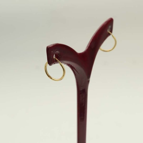 گوشواره حلقه ای تراش کد 6895 - Image 2