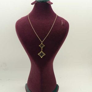گردنبند سواروسکی مشکی کد 6972