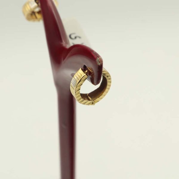 گوشواره حلقه ای تراش کد 7252 - Image 2