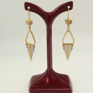 گوشواره شرابه کریستالی کد 7321