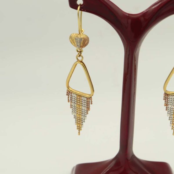 گوشواره شرابه کریستالی کد 7321 - Image 2